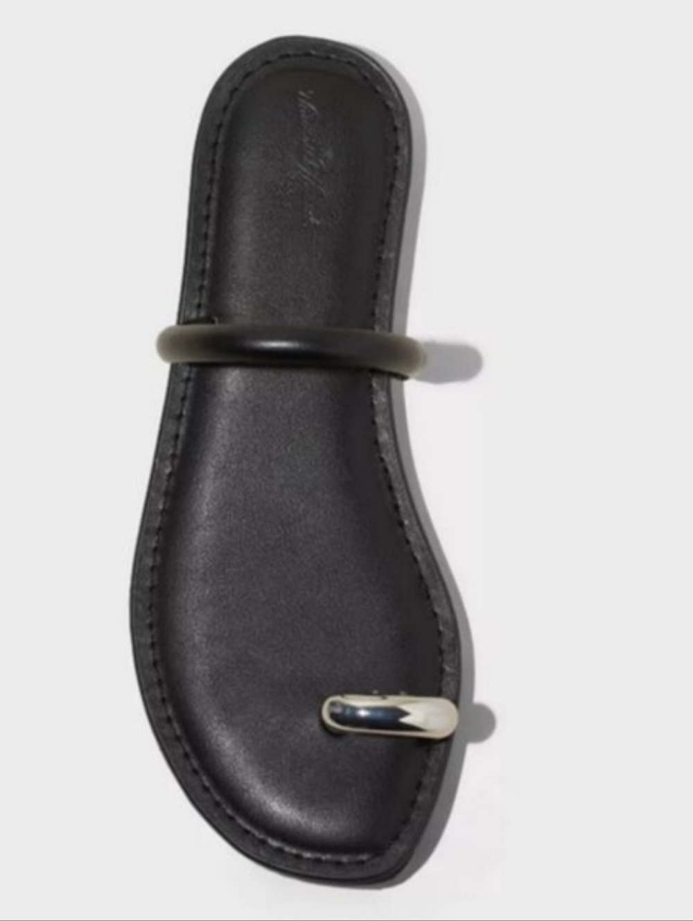 Universal Thread Clara Toe Ring Sandals, Women Black Shoes Size 6.5 & 8